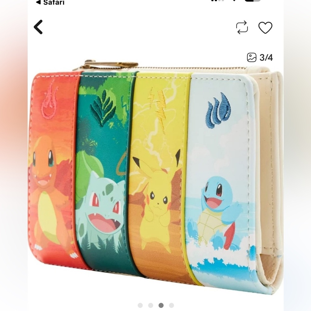 POKÉMON x LOUNGEFLY
 Disney Parks Pocket Monster Wallet
